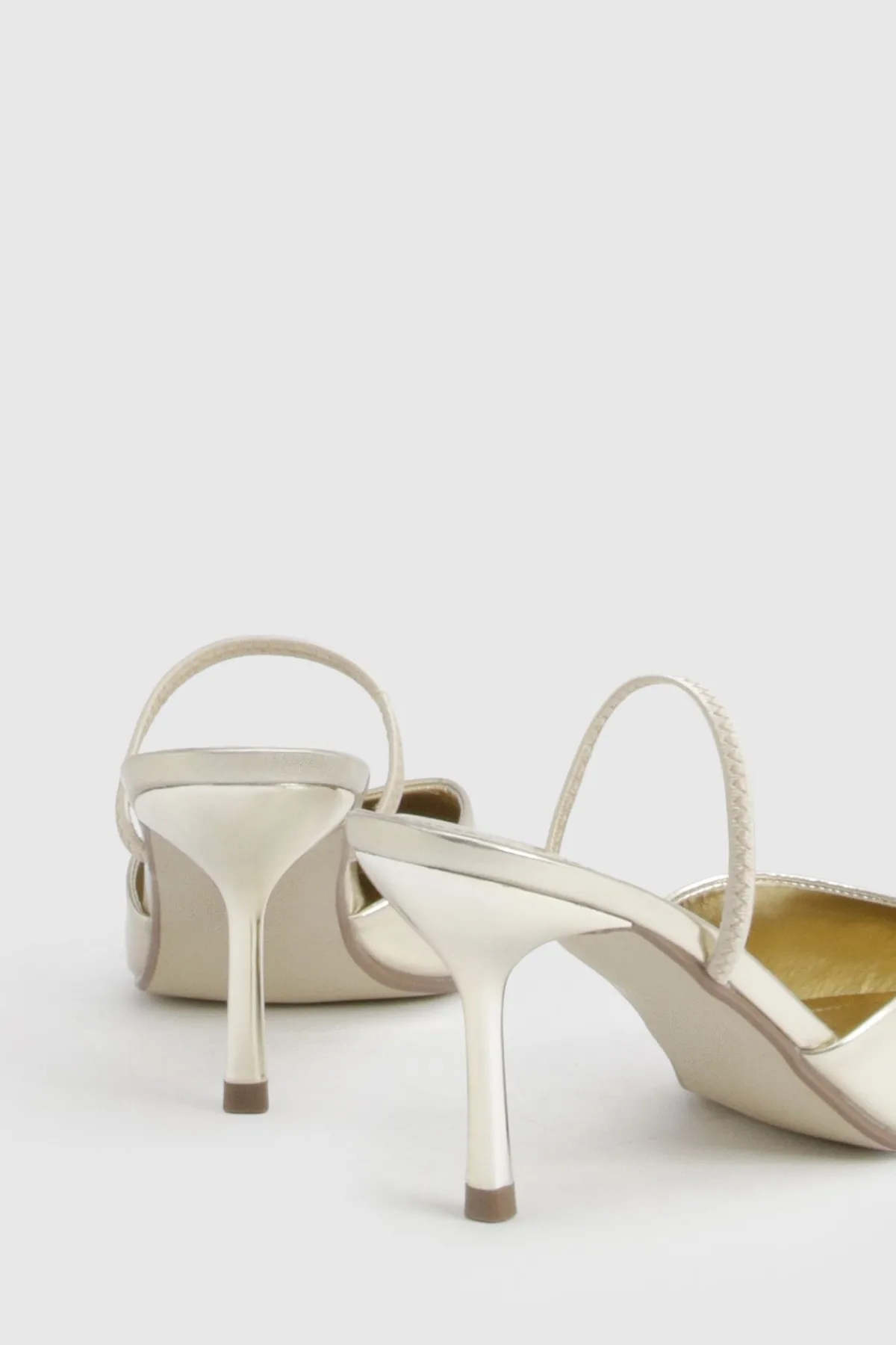 boohoo Escarpins Bride Arrière Coupe Large< Chaussures Festives|Chaussures À Talons
