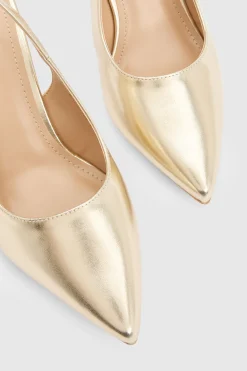 Dorothy Perkins Escarpins À Bride Arrière Dasha Coupe Large À Talon Aiguille Haut< Chaussures À Talons|Chaussures Dorées