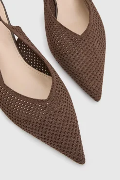 Escarpins À Bride Arrière En Néoprène À Micro Résille