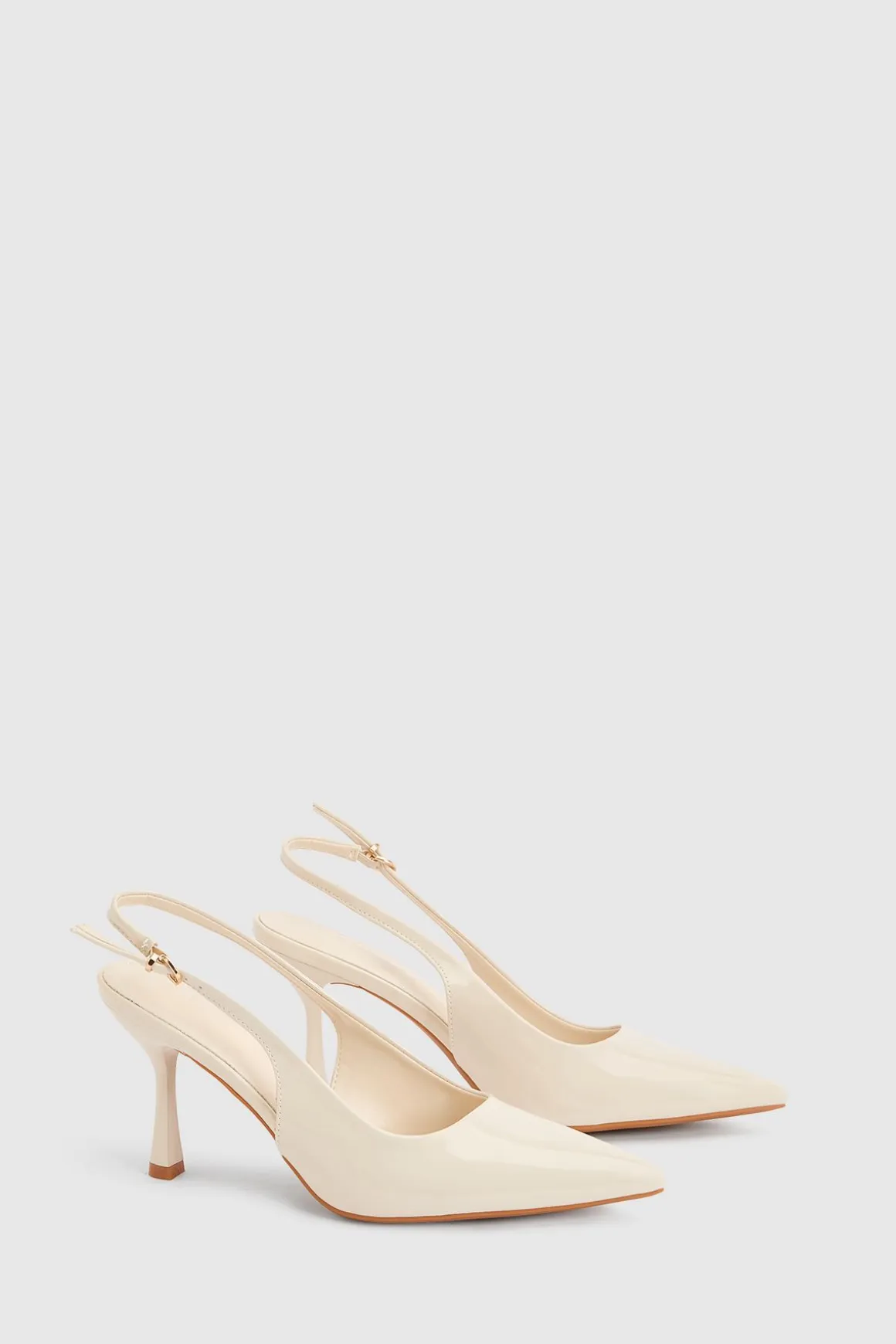 Escarpins À Bride Arrière Et Talons Aiguilles Vernis