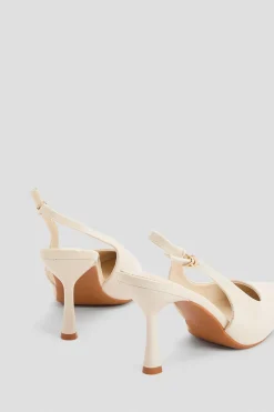 Escarpins À Bride Arrière Et Talons Aiguilles Vernis