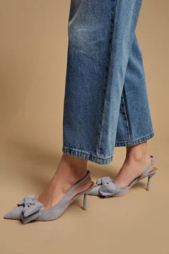 Oasis Escarpins À Bride Arrière Rose En Synthétique Avec Nœud Et Talon Aiguille Haut< Chaussures À Talons|Escarpins