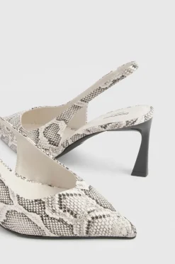boohoo Escarpins à Bride Arrière Talon Évasé Coupe Large< Chaussures Festives|Chaussures À Talons
