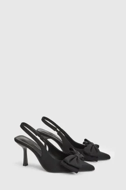 boohoo Escarpins À Bride Arrière À Talons Hauts Avec Nœud Surdimensionné< Chaussures Festives|Chaussures À Talons