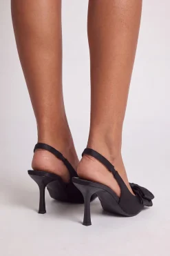 boohoo Escarpins À Bride Arrière À Talons Hauts Avec Nœud Surdimensionné< Chaussures Festives|Chaussures À Talons