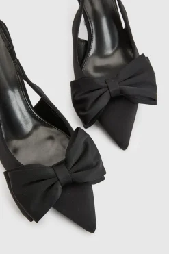boohoo Escarpins À Bride Arrière À Talons Hauts Avec Nœud Surdimensionné< Chaussures Festives|Chaussures À Talons