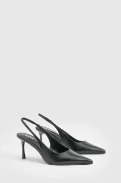 boohoo Escarpins à Bride Arrière Talon Aiguille Moyen< Chaussures Festives|Chaussures À Talons