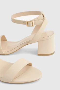 boohoo Escarpins à Bride Cheville Talon Bloc Bas Coupe Large< Chaussures Festives|Chaussures À Talons