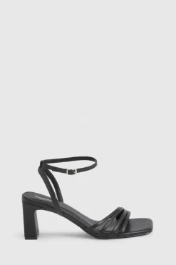 Escarpins À Brides Asymétriques Et Petit Talon Bloc