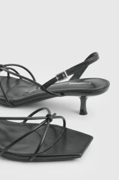 boohoo Escarpins à Brides avec Détail Nœud et Talon Aiguille Bas< Chaussures Festives|Chaussures À Talons