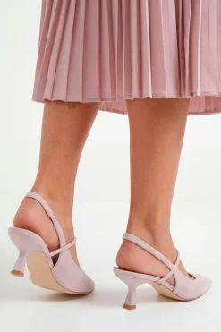 Escarpins Cherish À Bride Arrière Et Petit Talon En Synthétique Synthétique À Bout Pointu