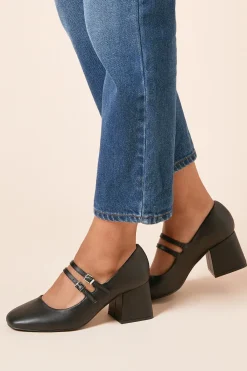 Dorothy Perkins Escarpins Dawn Coupe Large en synthétique à Double Bride Mary Jane et Talon Bloc Moyen< Chaussures À Talons|Escarpins