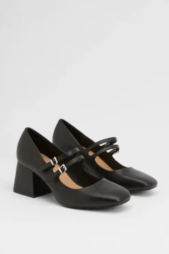 Dorothy Perkins Escarpins Dawn Coupe Large en synthétique à Double Bride Mary Jane et Talon Bloc Moyen< Chaussures À Talons|Escarpins