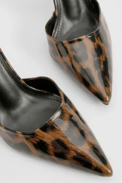 boohoo Escarpins à découpes et imprimé< Imprimé Léopard|Chaussures À Talons