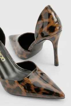 boohoo Escarpins à découpes et imprimé< Imprimé Léopard|Chaussures À Talons