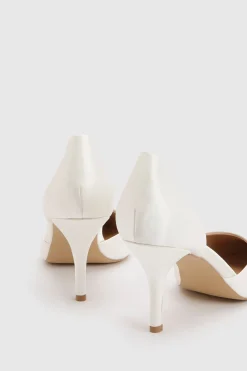 Coast Escarpins De Mariée Nate En Satin À Deux Brides Talon Aiguille Moyen Bout Pointu< Chaussures À Talons|Satin Et Dentelle