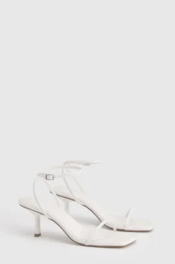 boohoo Escarpins À Deux Brides Coupe Large À Bout Carré Et Talon Mi-haut< Chaussures Festives|Chaussures À Talons