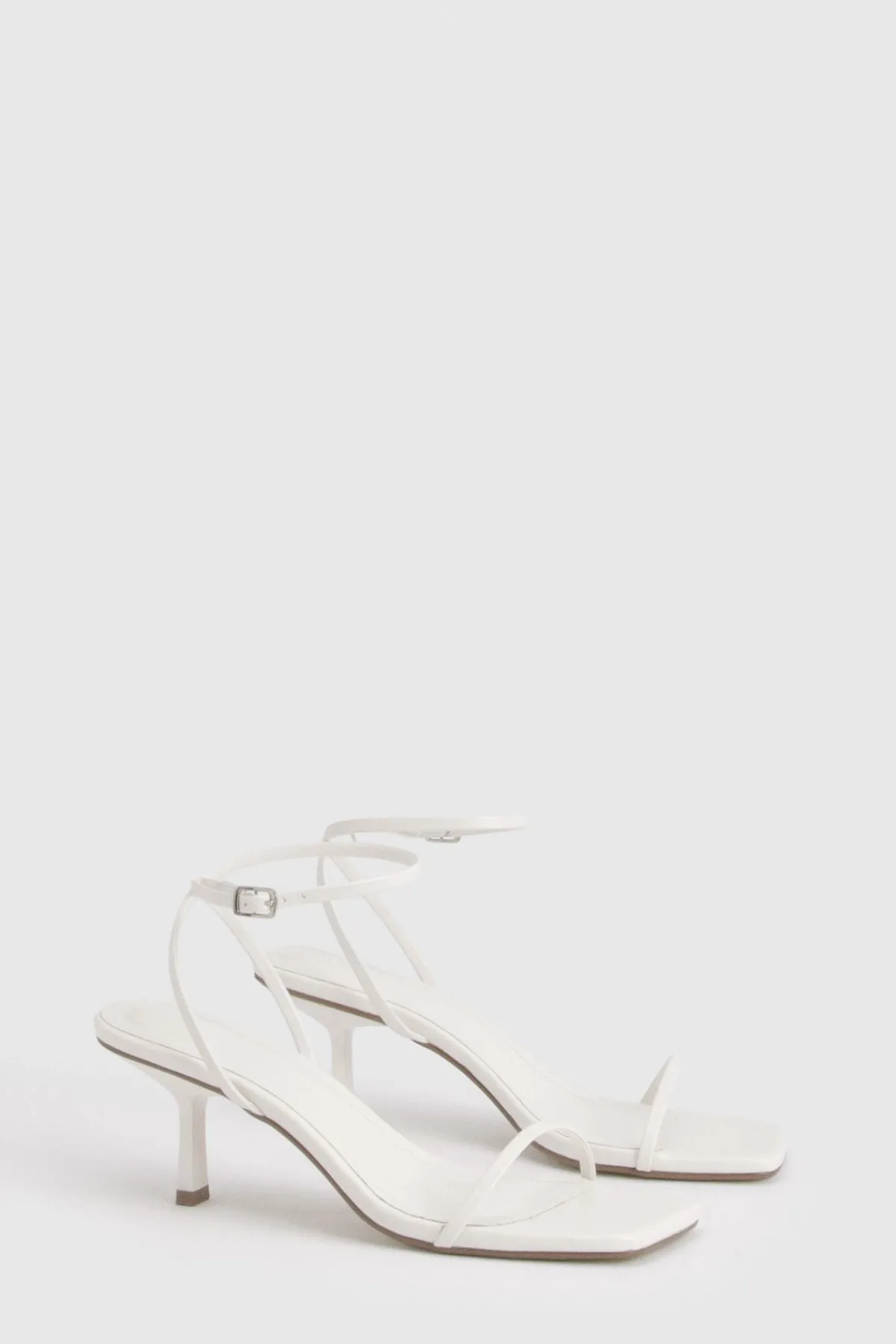 boohoo Escarpins À Deux Brides Coupe Large À Bout Carré Et Talon Mi-haut< Chaussures Festives|Chaussures À Talons