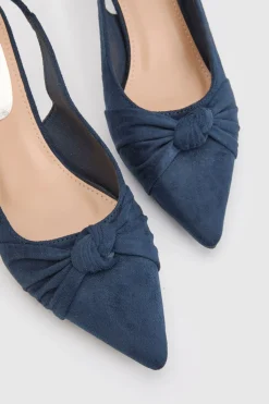 Wallis Escarpins Déjà à Bride Arrière et Talon Aiguille en synthétiquecuir avec Détail Nœud< Chaussures À Talons|Chaussures Dorées