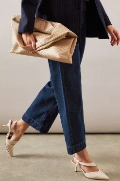 Wallis Escarpins Evelyn à Bride Asymétrique et Petit Talon< Tons Neutres|Chaussures De Bureau