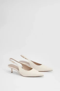 Escarpins Jess À Bride Arrière En Synthétiquecuir Avec Petit Talon
