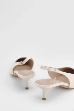 Escarpins Jess À Bride Arrière En Synthétiquecuir Avec Petit Talon