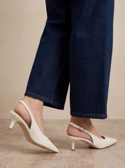 Escarpins Jess À Bride Arrière En Synthétiquecuir Avec Petit Talon