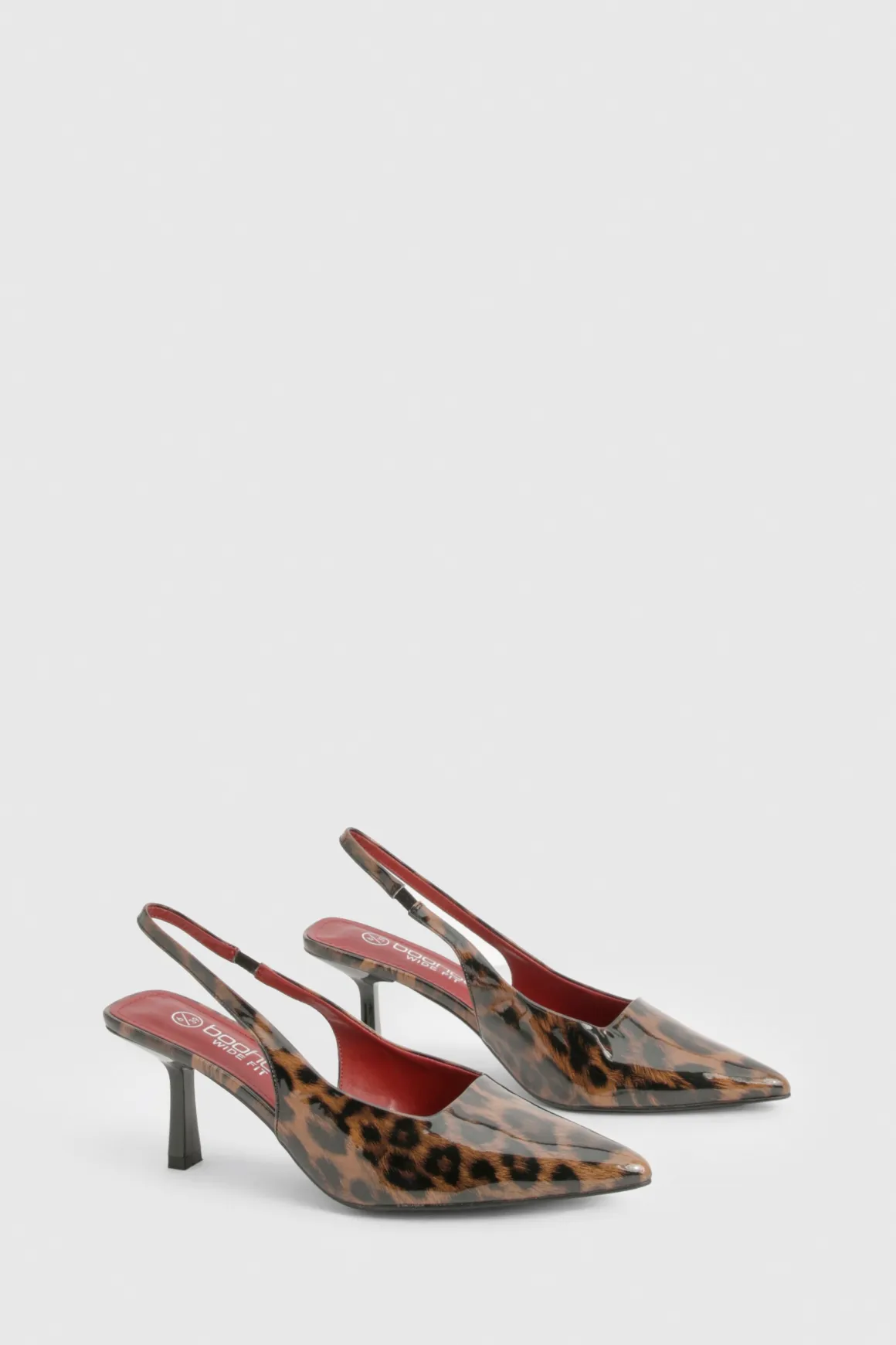 Escarpin Slingback à Talon Aiguille Bas Coupe Large