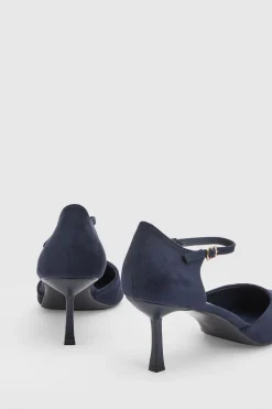 Wallis Escarpins Lydia À Talon Aiguille Moyen En Synthétique Avec Bride À La Cheville< Chaussures À Talons|Escarpins