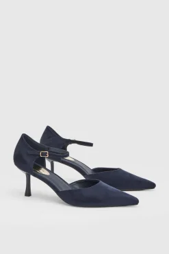 Wallis Escarpins Lydia À Talon Aiguille Moyen En Synthétique Avec Bride À La Cheville< Chaussures À Talons|Escarpins