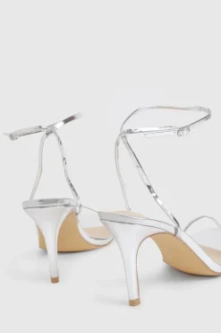 boohoo Escarpins métalliques à peine perceptibles à talon aiguille bas< Chaussures Festives|Chaussures À Talons