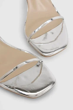 boohoo Escarpins métalliques à peine perceptibles à talon aiguille bas< Chaussures Festives|Chaussures À Talons
