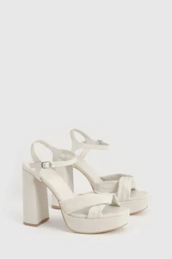 boohoo Escarpins À Plateforme Et Talon Bloc À Brides Croisées 2 Parties< Chaussures Festives|Chaussures À Talons