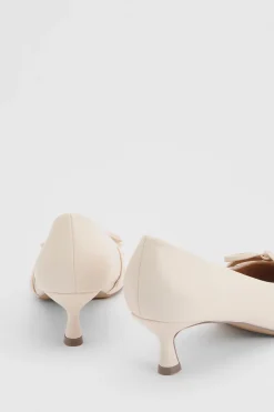 Escarpins Rita En Synthétiquecuir À Double Nœud Style Salomé Avec Petit Talon