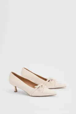 Escarpins Rita En Synthétiquecuir À Double Nœud Style Salomé Avec Petit Talon