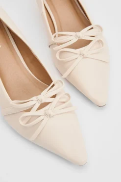 Escarpins Rita En Synthétiquecuir À Double Nœud Style Salomé Avec Petit Talon