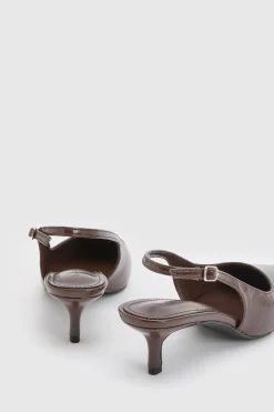 boohoo Escarpins Slingback À Bout Pointu Et Talon Chaton< Chaussures Festives|Chaussures À Talons