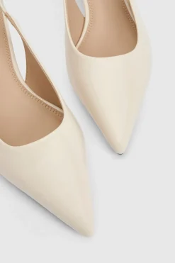 Escarpins Slingback À Bout Pointu Et Petit Talon