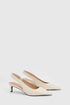 Escarpins Slingback À Bout Pointu Et Petit Talon