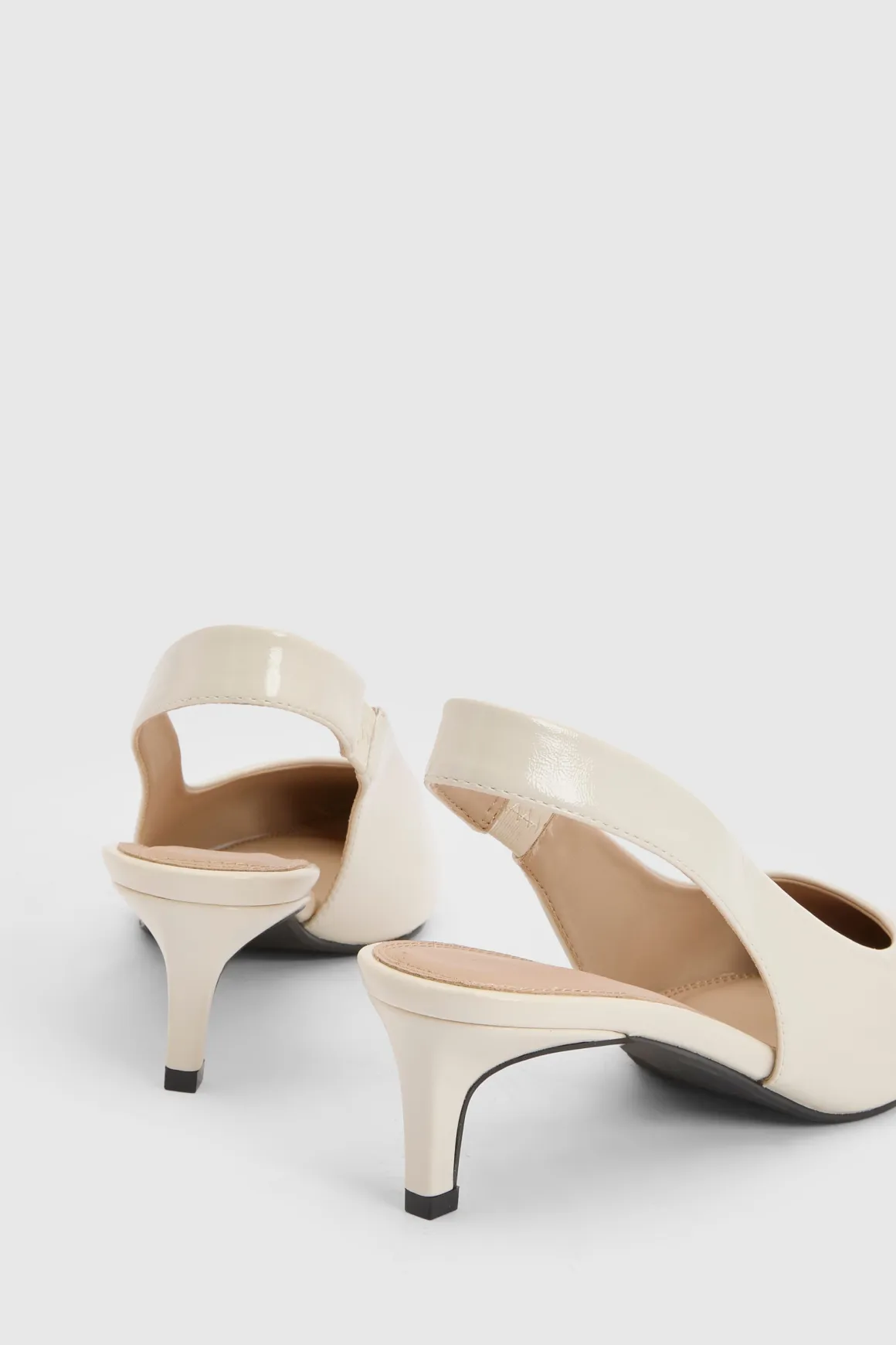 Escarpins Slingback À Bout Pointu Et Petit Talon