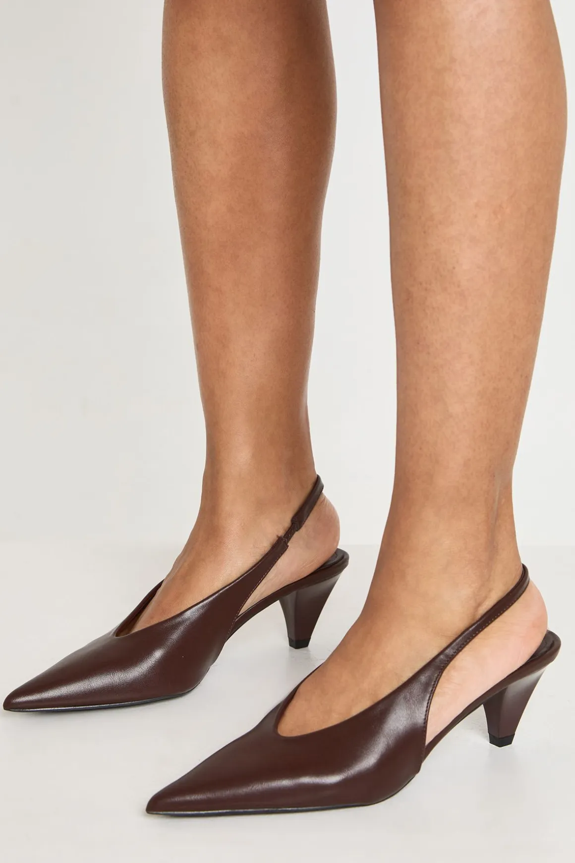 Escarpins Slingback À Petit Talon
