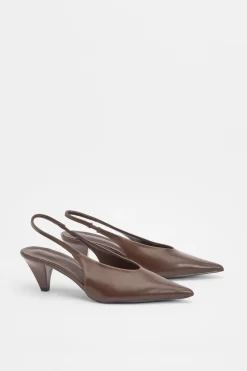 Escarpins Slingback À Petit Talon