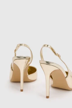 Escarpins Slingback À Talons Hauts Coupe Large