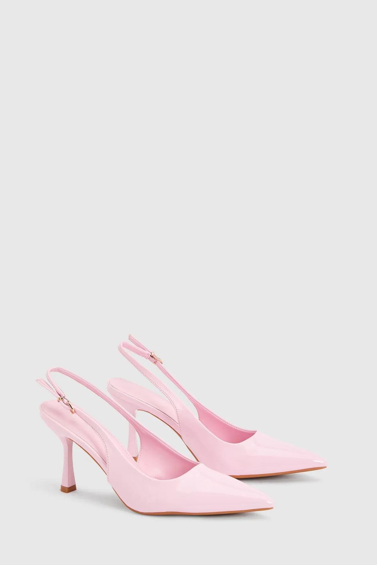 boohoo Escarpins Stiletto À Bride Arrière En Cuir Verni< Chaussures Festives|Chaussures À Talons