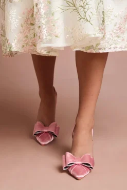 Escarpins Stiletto À Bride Arrière Tamara Avec Nœud En Satin