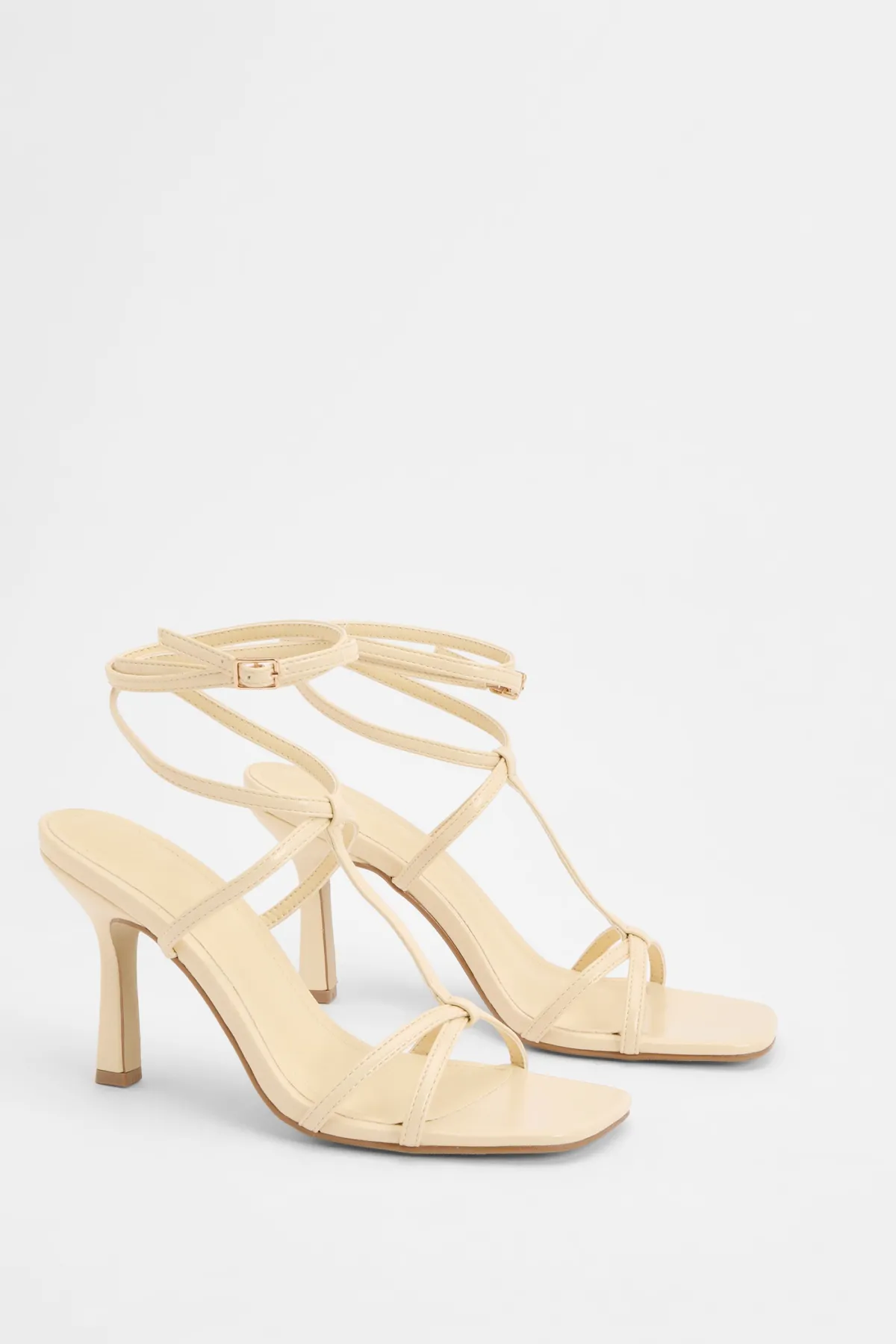 boohoo Escarpins Stiletto À Brides Avec Détail En T< Chaussures Festives|Chaussures À Talons