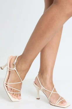 Escarpins Stiletto À Brides Croisées Asymétriques Coupe Large