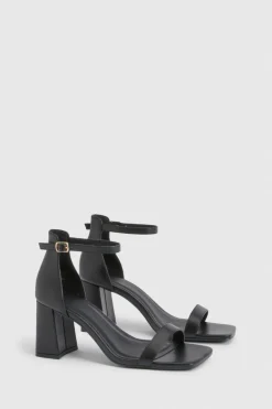 boohoo Escarpins À Talon Bloc Mi-Hauteur 2 Parties Coupe Large< Chaussures Festives|Chaussures À Talons