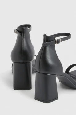 boohoo Escarpins À Talon Bloc Mi-Hauteur 2 Parties Coupe Large< Chaussures Festives|Chaussures À Talons