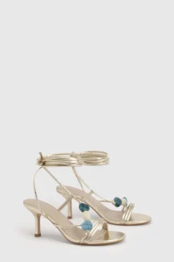 boohoo Escarpins À Talons Aiguilles Asymétriques Avec Brides Et Détails De Perles< Chaussures Festives|Chaussures À Talons